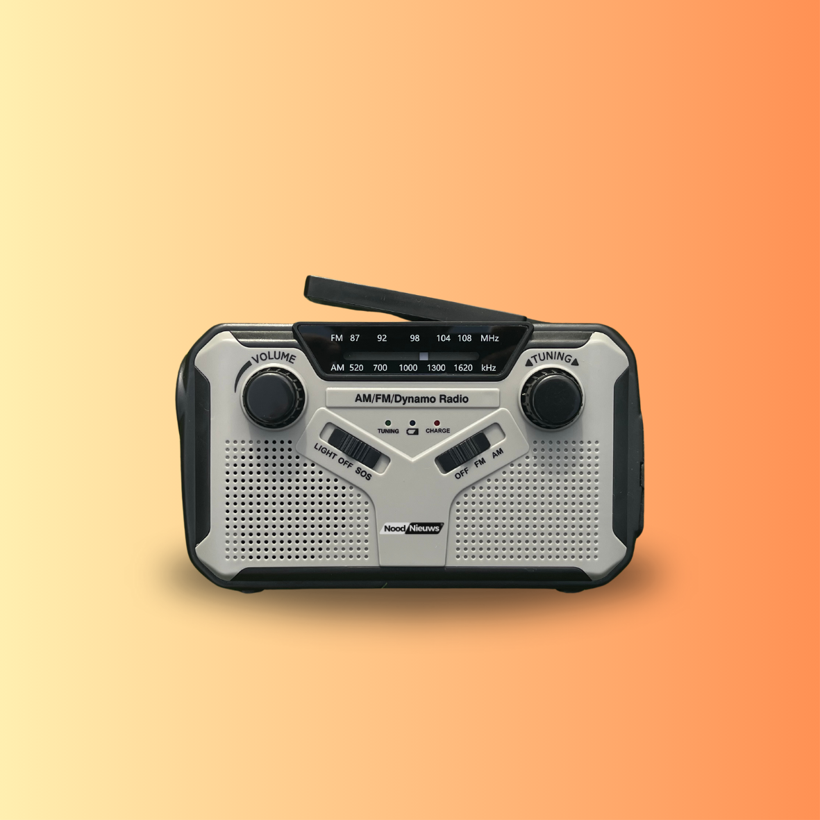 NoodNieuws® Core - Draagbare Noodradio - FM/AM - 3000mAh