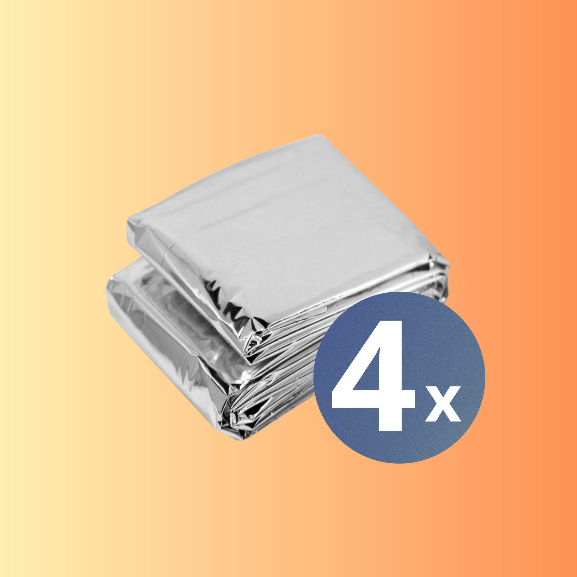 NoodNieuws® Warmtedeken – 4 Pack - Houd Je Warm in Elke Noodsituatie