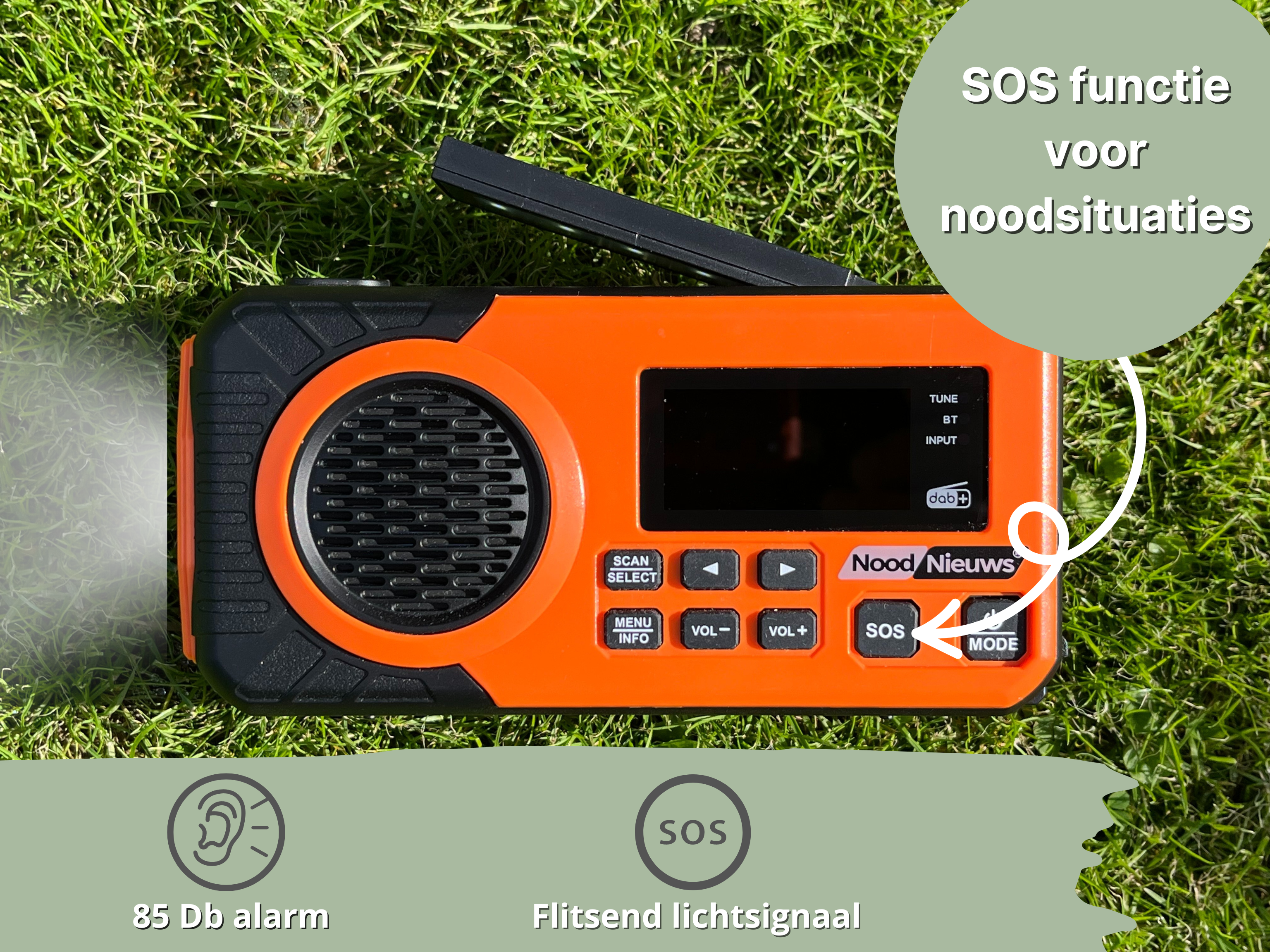 NoodNieuws Pro - Draagbare Noodradio - DAB+/ FM - 5000mAh