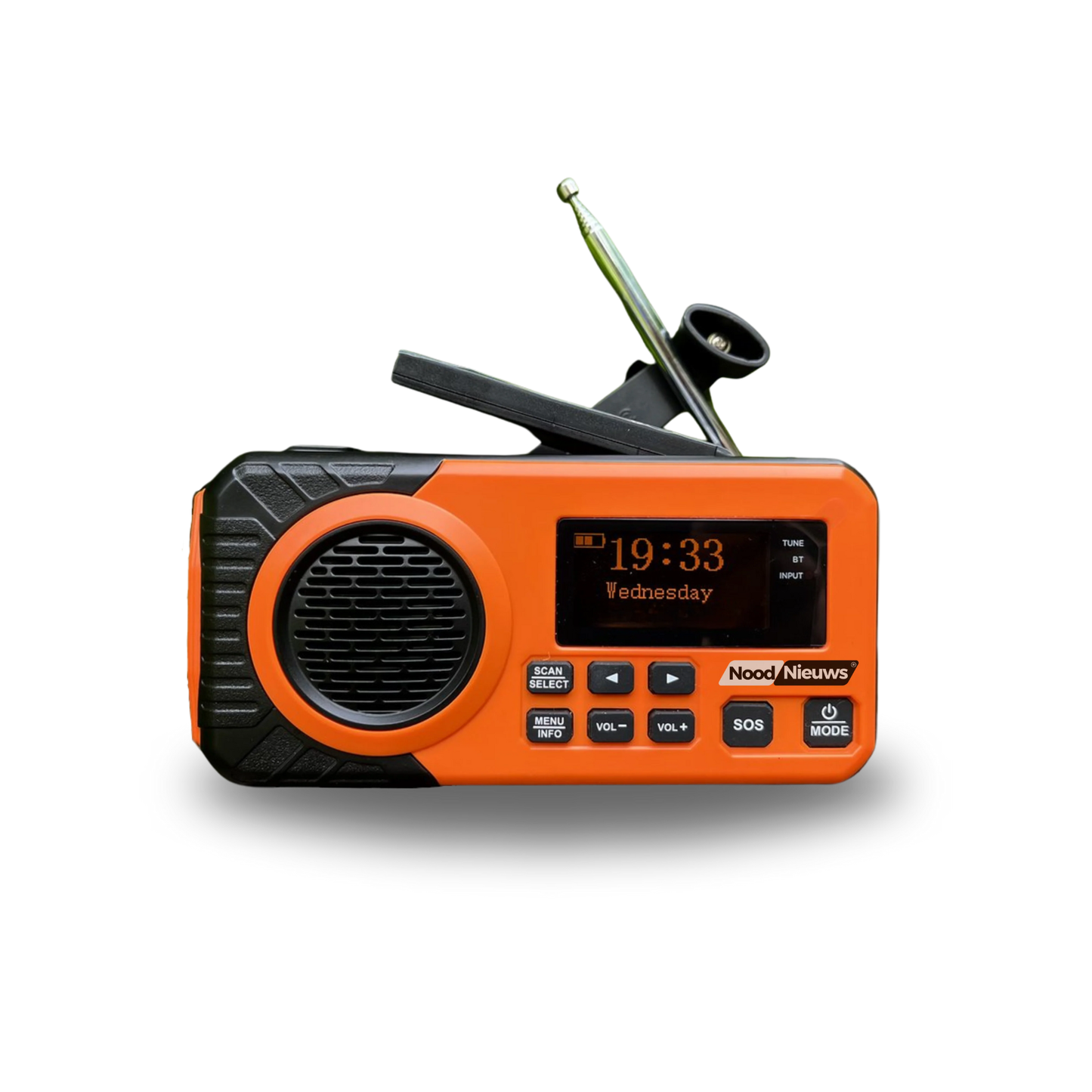 NoodNieuws® Pro – Noodradio met Powerbank en solar